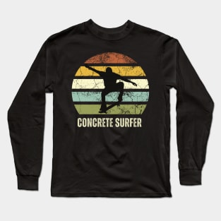 Skateboarding - Concrete Surfer Long Sleeve T-Shirt